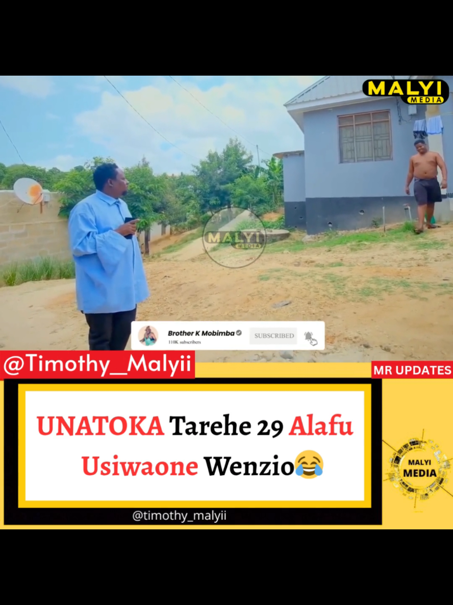 Daah!! 😂🙌🏃‍♂️ Jamani Mkitembelea INSTAGRAM Msisahau Kufollow Account Yetu Mpya ya @timothyMalyii_02 . Maana Ile Account Yetu Kubwa Imepata Shida Haipo Hewani 🙏🙏