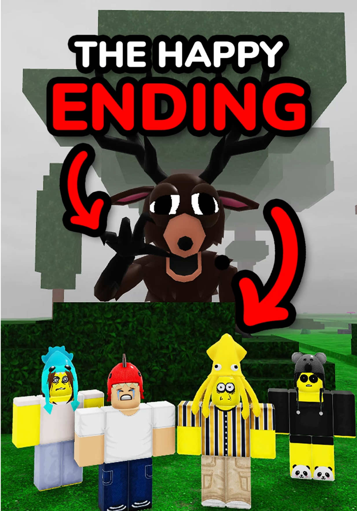 The HAPPY Ending Of 99 Nights In The Forest #roblox #robloxmemes #robloxshorts #gaming #shorts 