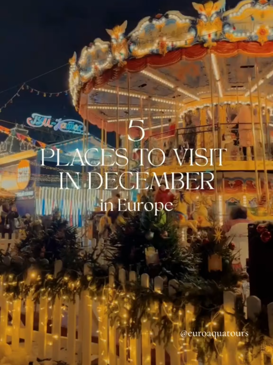 These are our top picks for a magical winter trip filled with snow-dusted streets, Christmas markets, cosy cafés, and breathtaking winter scenery. 1. 🇮🇸 Reykjavik, Iceland Reykjavik in December is pure Arctic magic — think Northern Lights, snowy mountains, and steaming hot springs under the stars. Wander through festive markets downtown, visit nearby Hafnarfjörður for Icelandic Christmas folklore, and unwind at the Sky Lagoon or Blue Lagoon surrounded by snow. 2. 🇬🇧 London, England London transforms into a Christmas wonderland — Regent Street sparkles with lights, Hyde Park hosts Winter Wonderland, and Somerset House offers iconic ice skating. Warm up in candlelit pubs with mulled wine or explore the museums when you need a break from the chill. 3. 🇩🇪 Dresden, Germany Dresden is home to Germany’s oldest Christmas market, the Striezelmarkt, dating back to 1434. Expect handmade ornaments, the scent of roasted almonds, and the famous Stollen cake. Stroll along the Elbe River or take a festive river cruise via euroaquatours.com  for a winter view of the Baroque skyline. 4. 🇦🇹 Vienna, Austria Vienna shines brightest in December — grand palaces, twinkling chandeliers, and classical concerts everywhere. Visit the Christmas Village at Schönbrunn Palace and sip hot punch at Rathausplatz. The mix of music, architecture, and festive charm feels straight out of a movie. 5. 🇳🇴 Tromsø, Norway For a true winter wonderland, Tromsø is unbeatable. It’s one of the best places in the world to see the Northern Lights, and you can try dog sledding, snowshoeing, or whale watching by day. Afterward, cozy up in a glass igloo or Arctic lodge and watch the sky dance. ✨ Which one would you pick for December? For festive boat tours and winter experiences acros Europe, check out euroaquatours.com  #londonchristmas #viennacity #reykjavik #tromsø #dresden 