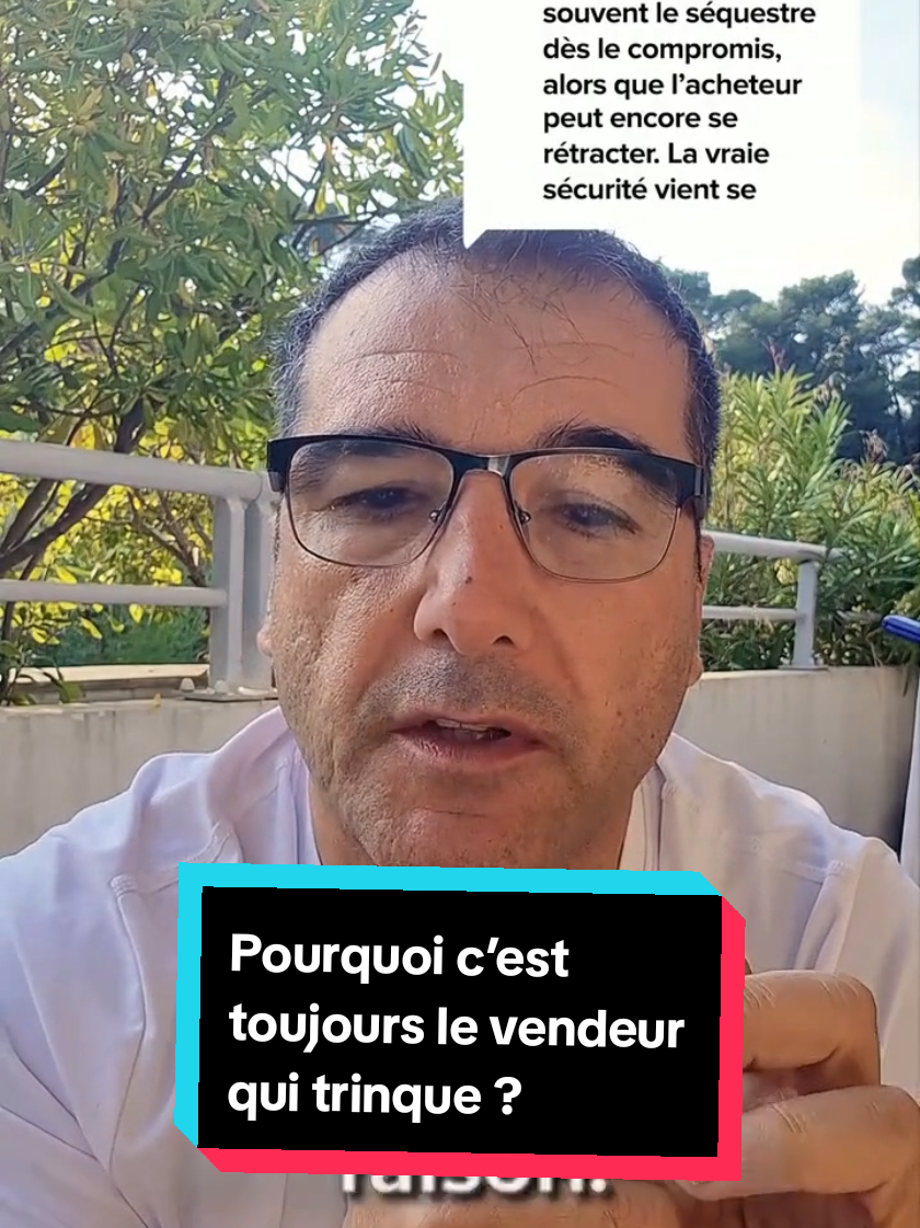 Pourquoi le vendeur devrait bloquer son bien… alors que l’acheteur peut se rétracter sans rien perdre ? 🤔 C’est pas équilibré, non ? #ImmobilierFrance  #OlivierAguilar  #vendresamaison  #compromisdevente  #AgentImmobilier 