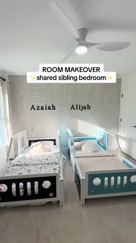 Transforming our son’s room!! full video on YT: Anthony & Ana 🩵 From crib to big boy beds.. can’t believe how fast they’re growing! 🥹 #RoomTransformation #ToddlerRoom #DIY #boysroom #antxana 