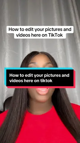 How to edit your pictures and videos here on TikTok #newbeginners #creatortips #light4198 