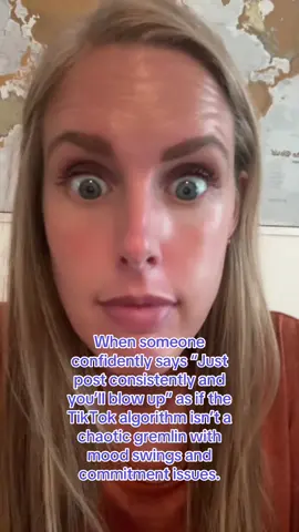 TikTok algorithm chaos explained perfectly 😂 The algorithm really said “consistency who?” Every creator’s Roman Empire is trying to understand why one post hits a million and the next flops. If you get it, you get it. #contentcreator #tiktokgrowth #creatorhumor #foryoupage #viralhumor 