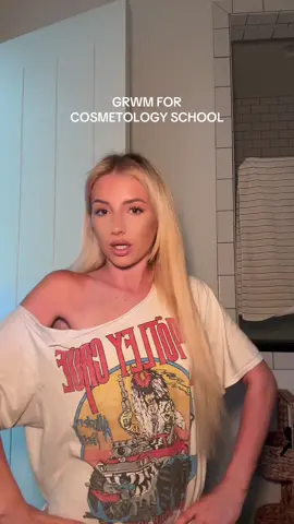 GRWM FOR COSMETOLOGY SCHOOL | let me know if you guys have any questions ✨ #fyp #cosmetology #cosmetologyschool 