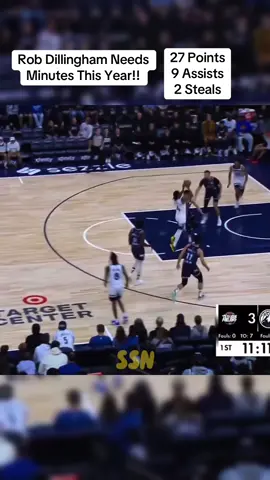 Rob Dillingham Needs Minutes This Year!! Drops 27 And 9 In Preseaon Game!!  #robdillingham #NBA #minnesotatimberwolves #nbapreseason #fyp