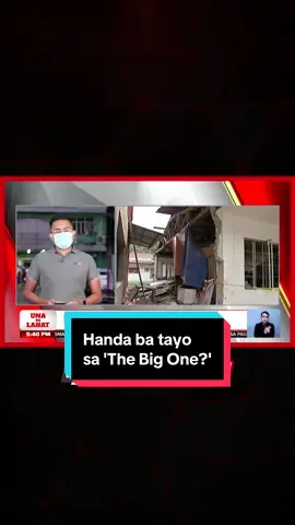 #UnaSaLahat | Pinaghahanda ng Department of Health (DOH) ang mga ospital sa Metro Manila bilang paghahanda sa pagtama g 'The Big One.' 'Yan ay kasunod ng sunod-sunod na lindol sa iba't ibang panig ng bansa. | via JC Cosico