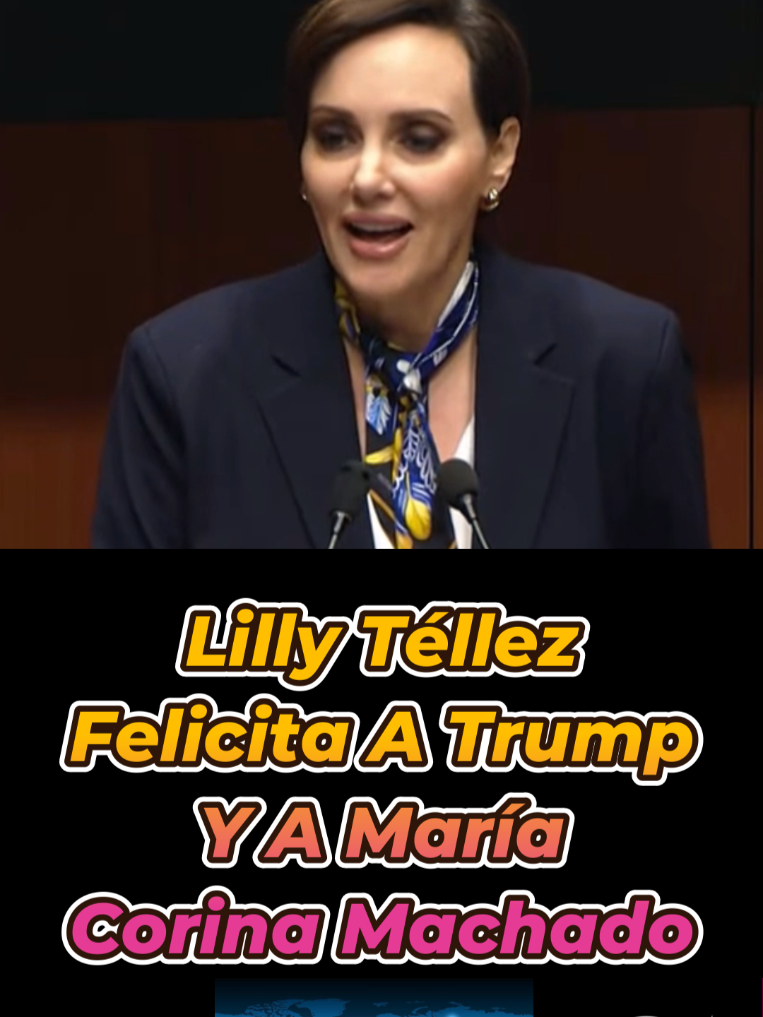 Lilly Téllez Felicita A Trump Y María Corina Machado #noticias #México #lillytellez #Sheinbaum