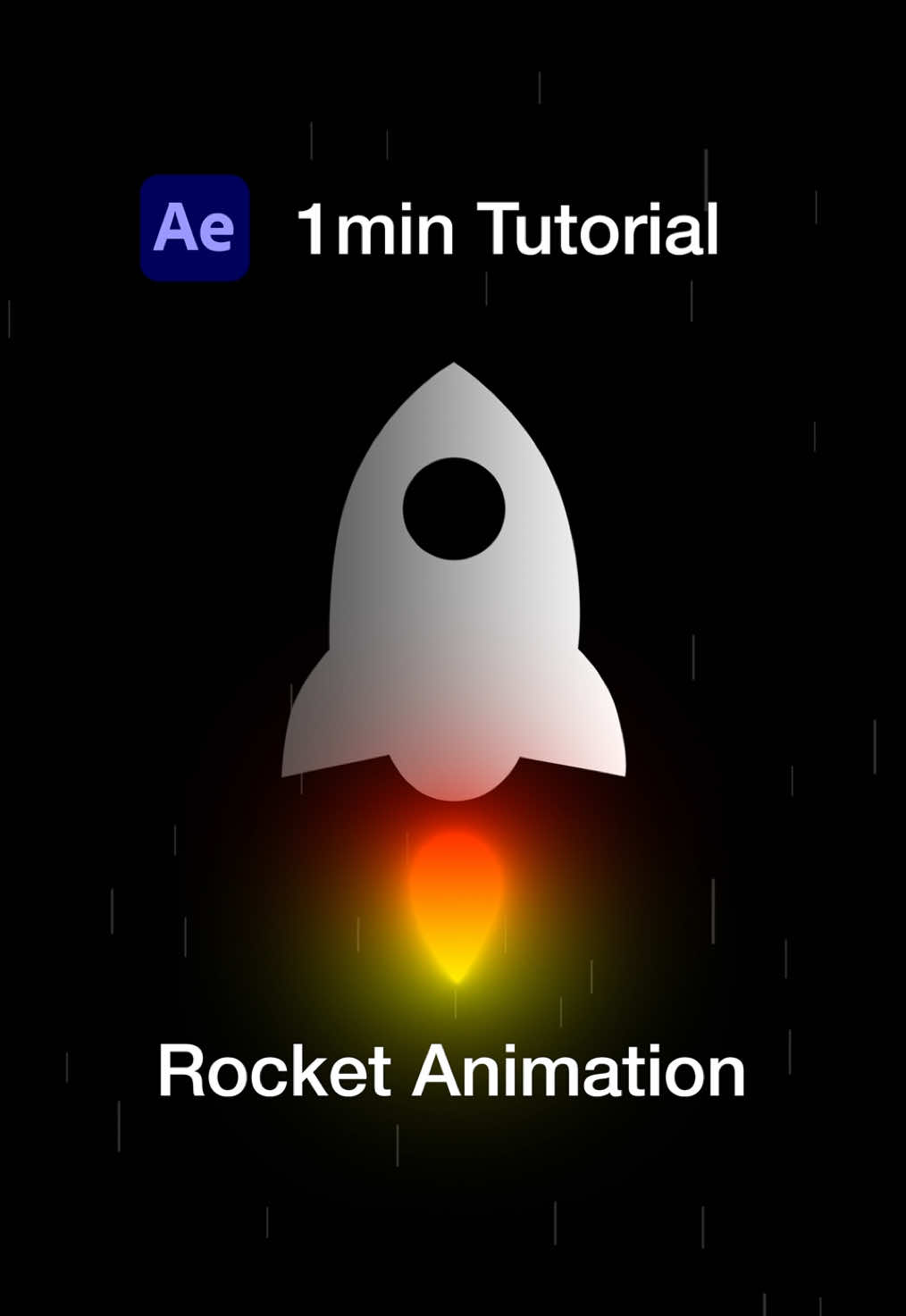 This is how you create this rocket animation in 1 minute. #motiondesign #motiongraphics #aftereffects #tutorial