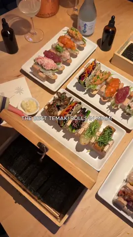 Sushi made to be shared. Order a temaki roll or two at the neighborhood's cozy sushi spot: Nami Nori in the #MiamiDesignDistrict #naminori