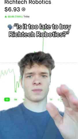 Come on guys, the money has been made!! If your a long term investor just wait for a dip, buy, and forget about it!!  #stocks #stockmarket #richtechrobotics #investing #money  