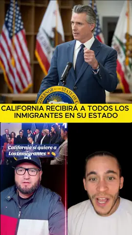 El gobernador de california recibirá a todos los inmigrantes en su estado 🚨🇺🇸