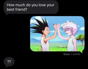#gonandkillua Idea and intro from: @笑  #BestFriends #gon #killua #hunterxhunter 