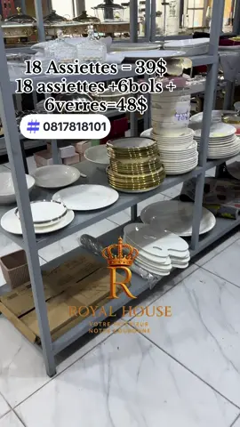 Vous voulez redonner votre cuisine Royal House vous propose des packs vaisselle tout complet à des prix imbattables à petit budget. Vous avez la possibilité des Ray, de décorer votre cuisine et des raviver l’envie de manger ensemble en famille. #RoyalHouse #rdcongo🇨🇩 ##TikTokShopping #RoyalHouse @TikTok  @ROYAL HOUSE/ DEMORAA  @ROYAL HOUSE/ DEMORAA  @ROYAL HOUSE/ DEMORAA 