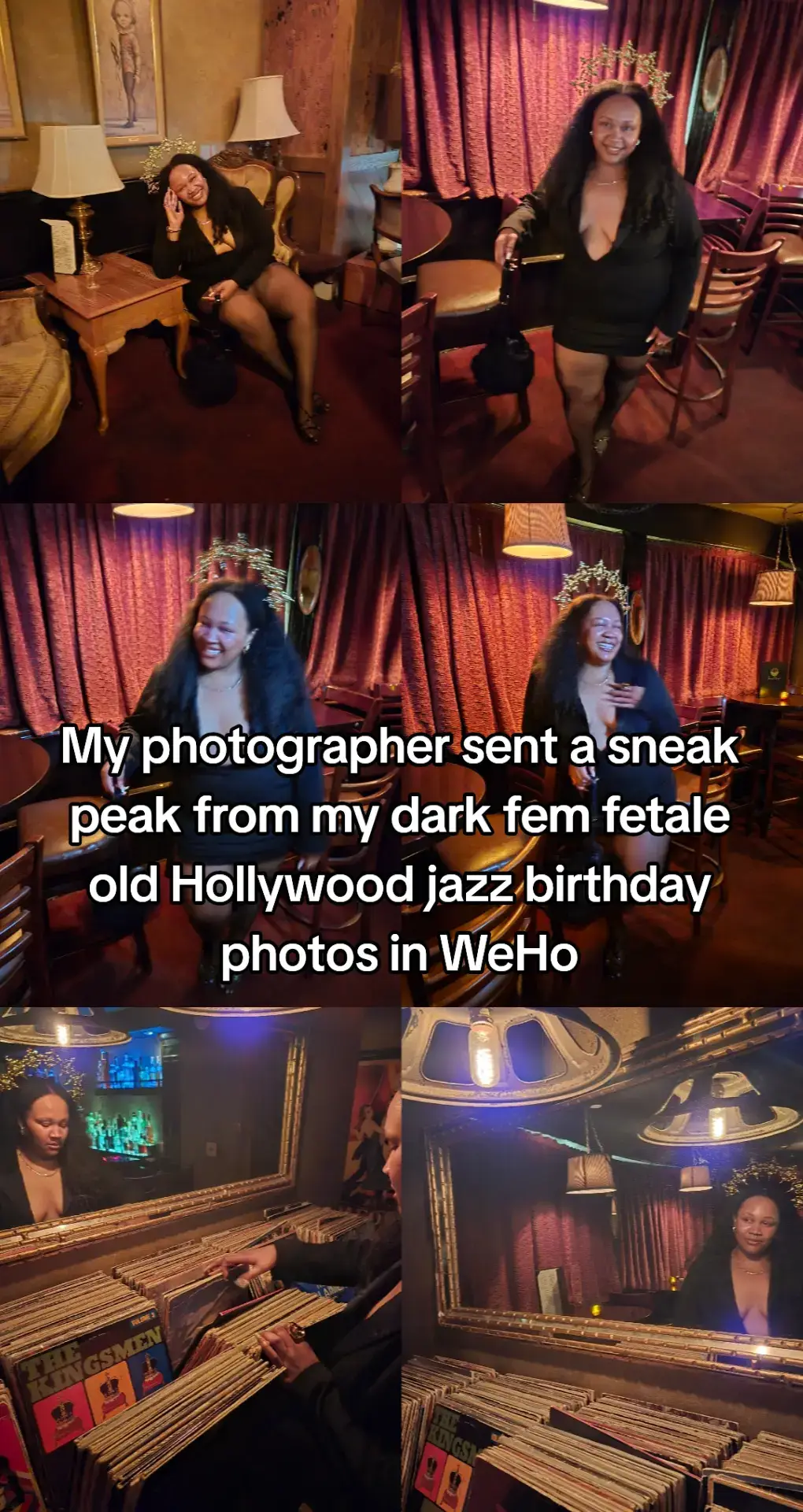 did I eattt 🎂  #birthdayphotoshootideas #jazztok  #westhollywood #oldhollywood #vinyl 