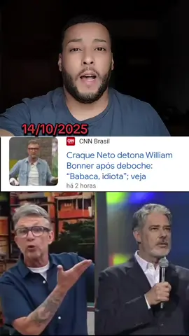 crack neto detona william bonner após deboche #crackneto #williambonner #band #tvglobo #bolsonaro 