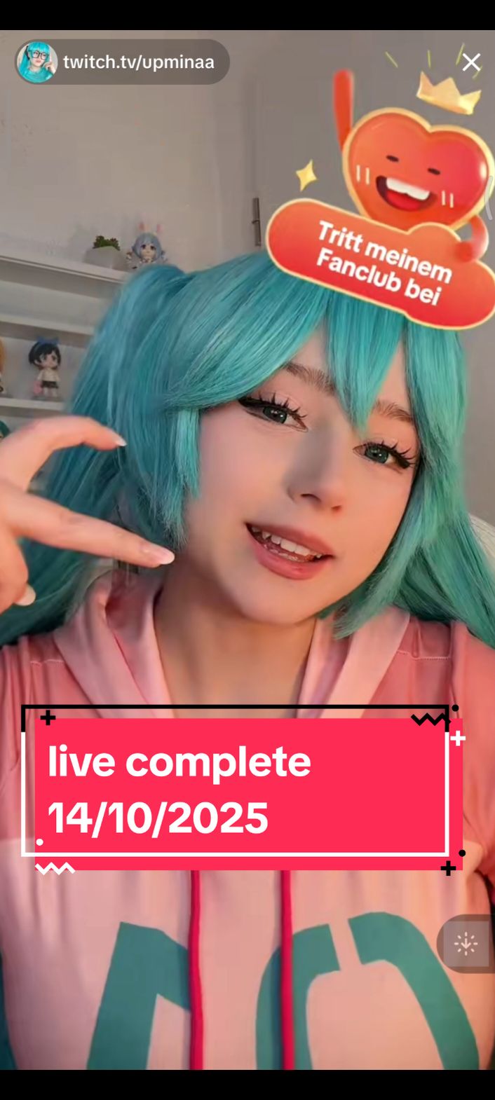 #paratiiiiiiiiiiiiiiiiiiiiiiiiiiiiiii #foryoupage❤️❤️ #cosplay @mina @twitch.tv/upminaa #mikuhatsune #live #hoy 