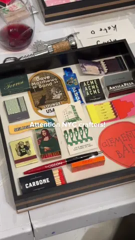 Join us for our matchbook shadowbox workshop! Only at Artishouse! #craft #crafty #nyc #matchbook #nycart