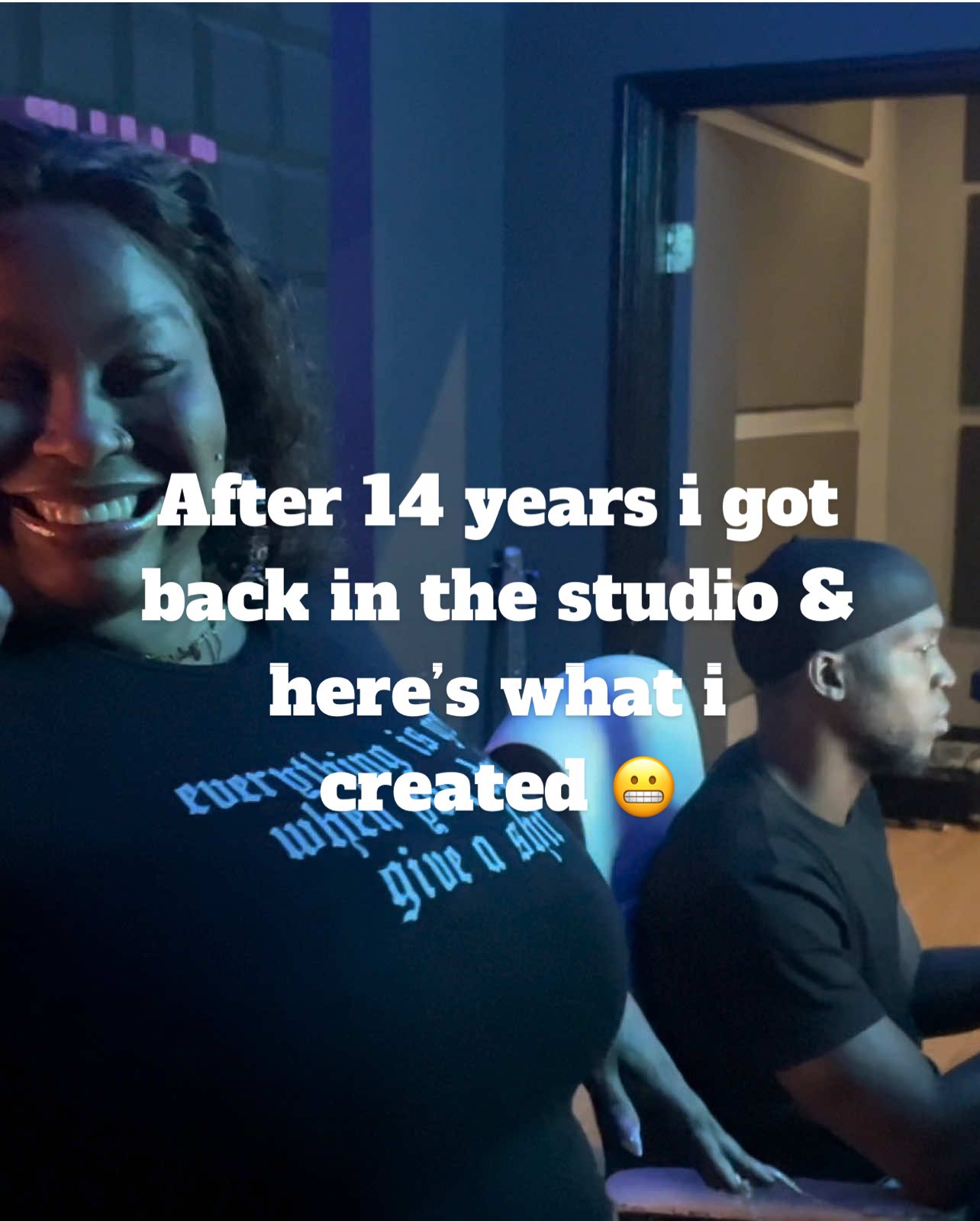 POV : After 14 years i got back in the studio with inspiration from babe he had no idea i was even going back to the studio but he always encourages me to make music . Mind you i did all of this with extreme back pain not knowing i had a bulging disc but i found out Sunday with my 2nd trip to the er 😭😭but it was worth it to surprise him with this & to get a feel of the studio again  ( full song on yt but this is the backstory ) Long story long  i felt like it would be a great idea to gift him a song by me since he loves music so much and loves my rapping style .  The engineer @ladflu  on ig was great ! On time , engaging and listened to my ideas and implement great ones of his own ! I highly recommend him i was in and out in under 2 hours for 2 songs but i was also prepared so keep that in mind  I did 2 songs this day one for him and one with  a track he begged me to use to write to but i pretended i wasn’t interested all so i could surprise him ,  do yall want to hear the other song too ? & do yall think i still have it  after 14 years shoutout to ​⁠ @Jacobdior making this track it also pushed me bc it literally is a sample of a song  i dedicate to bae all the time and it’s one of my favorites @Totallykima Pam ! Ayyeeee …  also being a ⚜️girl the bounce element was so me shout out to one of my favs @hasizzlethevoice and the trillville sample was also perfect with us being millennials lol…  it’s a personal song and he’s from miami & a Zoe hence the miami & Haitian references in the song & this beat just was perfection to embody who we are ( we old& it’s our generation so the samples were perfection  ) . But yeah what yall think ! Let me know ♥️ do yall wanna hear what i did on the @LupeFiasco sos beat ?? 