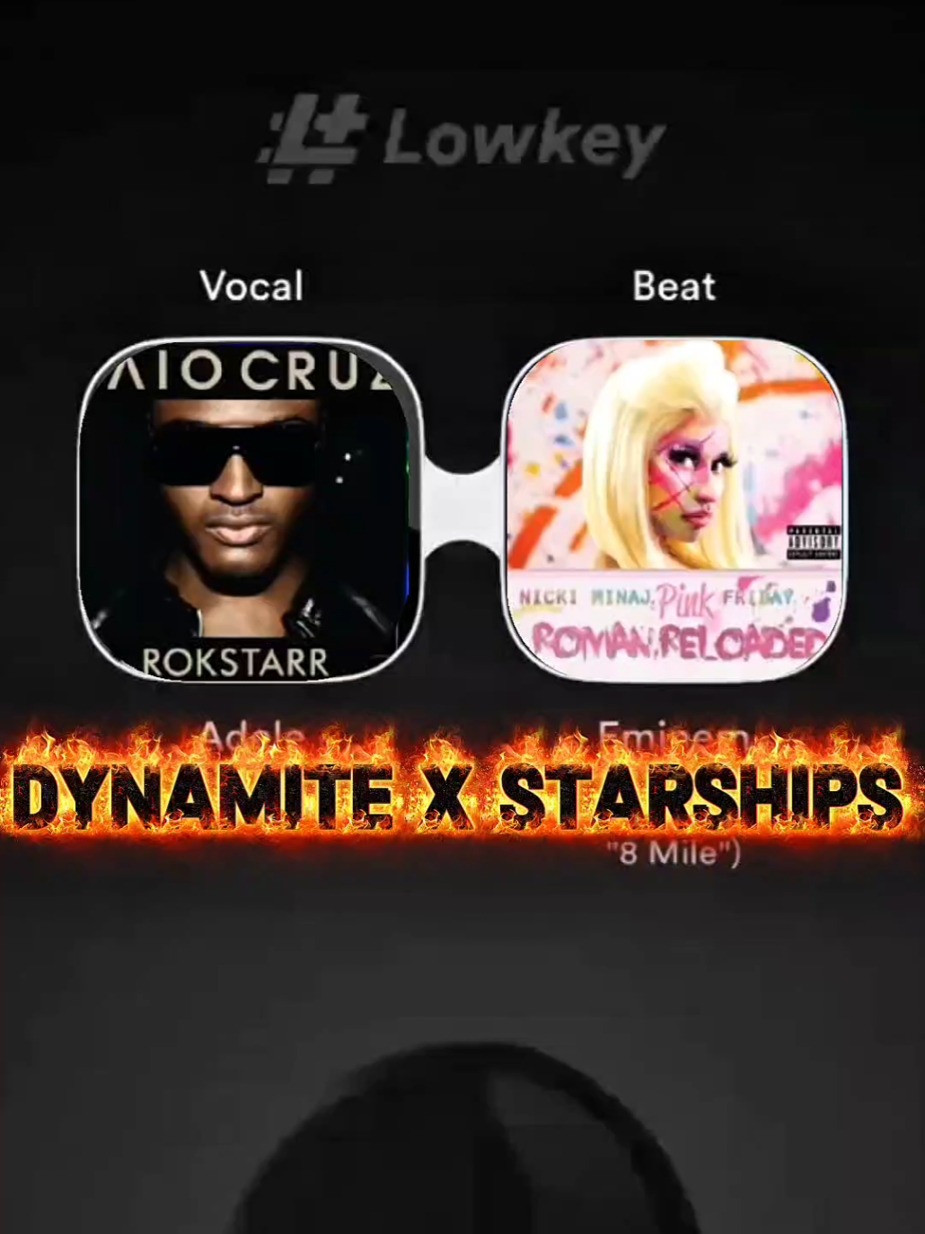 Lowkeyremix.com — create the best mashups today! #fyp #viral #tipografia #dynamite #starships 
