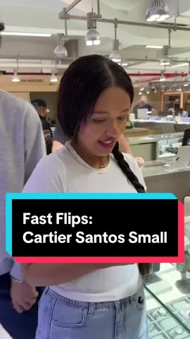 How to make money reselling luxury watches. In this fast flips episode I buy a brand new 2025 Cartier Santos small at the Vookum store. I take the watch all around the Diamond district attempting to sell it for a profit #cartier #watches #luxury #business #fyp 
