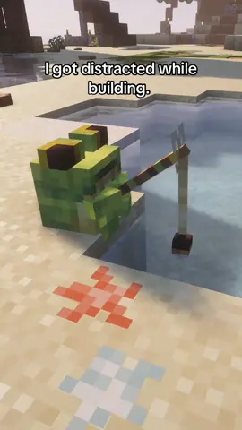 They're just so dang cute  Mod: Ribbits #Minecraft #moddedminecraft #minecraftbuilding #frog #beachvibes 