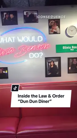 The Law & Order “Dun Dun Diner” pop-up in NYC immersed fans in the iconic franchise’s universe with themed food, set recreations, and Easter eggs from the series. #lawandorder #svu #nyc #popup #tv 