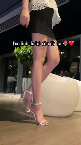 Cao gót đính đá đế đỏ#caogotmuinhon9p #caogotditiec #caogotsangchanh 