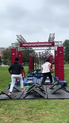 unlocking our ninja warrior skills🏃 #queenscollege #cuny #cunystudents #ninjawarrior 