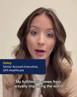 From Chicago to Nashville, Haley’s career at UPS Healthcare has been all about helping clients improve outcomes and save lives. Discover more and join the shift.  #fyp #foryoupage #sales #healthcare #UPS  