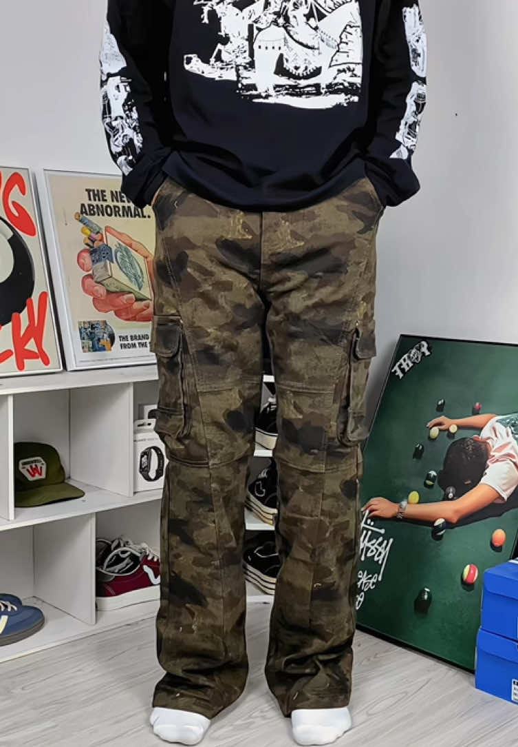 Mumpung masih ready‼️ gerceppp🔥🔥🔥 #jeanskamuflase #celanapanjang #cargopants #cargojeans #outfit 