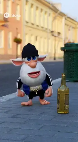 Приключения бубы-первая серия! #буба #нейробуба #рекомендации #sora2 #fyp #viral #бубаприключения 