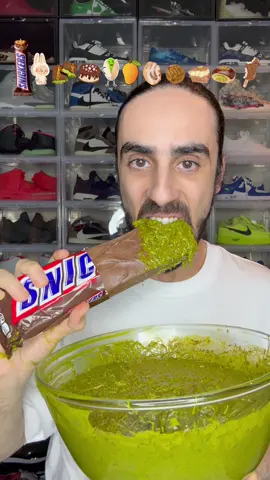 Food ASMR Eating World’s Biggest Snickers Bar 🍫 #food #asmr #eating #mukbang #satisfying 