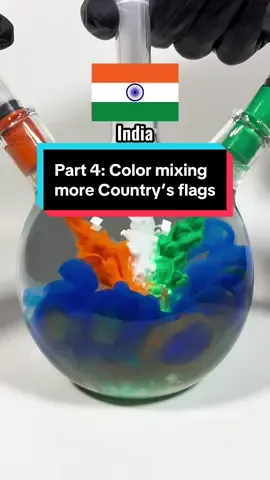 Part 4: Color mixing more highly requested country’s flags! Let me know which other countries we should mix ✌️ #fyp #colormixing #satisfying #paintmixing #countries 