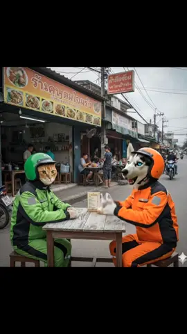 เงินเดือนหรือเงินทอน?#AI #แมวส้ม #หมาไซบีเรียน #แมวตลก #ดันขึ้นฟีดที 