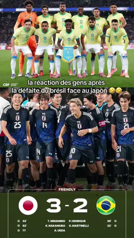 la réaction des gens après la défaite du brésil face au japon 🤣🤣 #bresil #foot #japon #react #reaction 