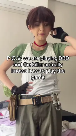 Little dbd joke (this game has a grip on me, please help) #rebeccachamberscosplay#residentevil#rebeccachambers#deadbydaylight  