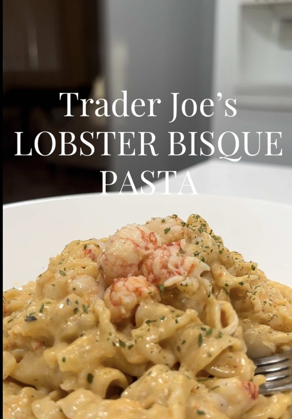 I finally tried the viral Trader Joe’s Langostino lobster bisque pasta my way  A simple and easy pasta dish your family will love  All ingredients were purchased at Trader Joe’s, the perfect one stop shop  What you’ll need 12oz Langostino tails Artisan Gigli pasta  16oz lobster Bisque  2 tbsp unsalted butter 4oz cream cheese 1/4-1/2 cup pasta water 1 tbsp creole seasoning 1 tsp garlic powder 1 tsp paprika  1 tsp chicken bouillon  Bring your water to a boil and salt prior to adding in your pasta (cook to your preference) Prior to draining reserve about a half cup of pasta water Drain your pasta and set aside Using the same pot on a low-médium heat add in your butter, cream cheese, lobster bisque  and seasoning. Whisk until smooth and add in your pasta water. Allow to come to a slight simmer and mix in your pasta. Once heated through add in your langostino tails  Serve and enjoy  #traderjoes #traderjoesmeals #easymeals #DinnerIdeas 
