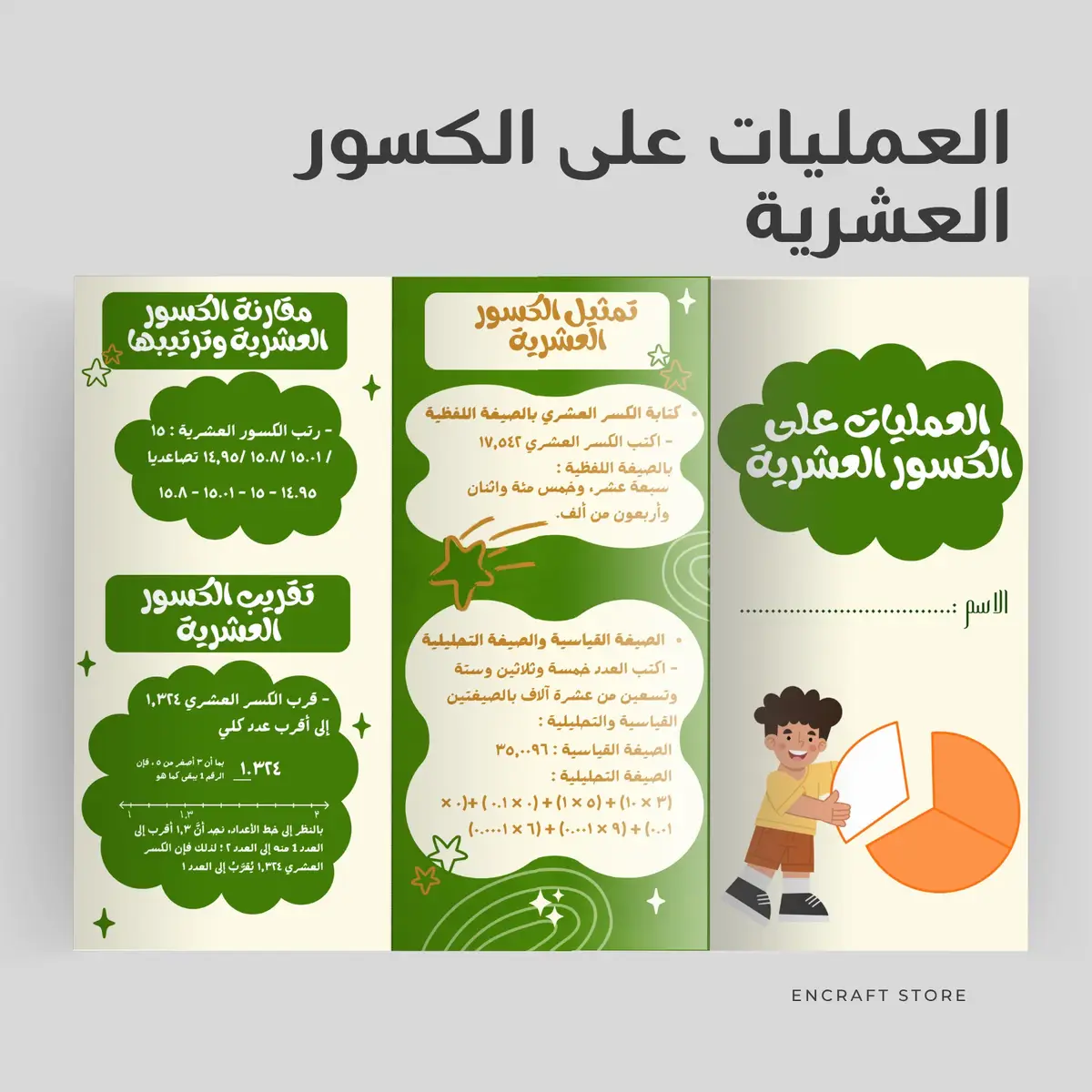 #مطويات_مدرسية #رياضيات #الكسور_العشرية #مطوية_العمليات_على_الكسور_العشرية #سادس_ابتدائي🙇🏻‍♀️💕 