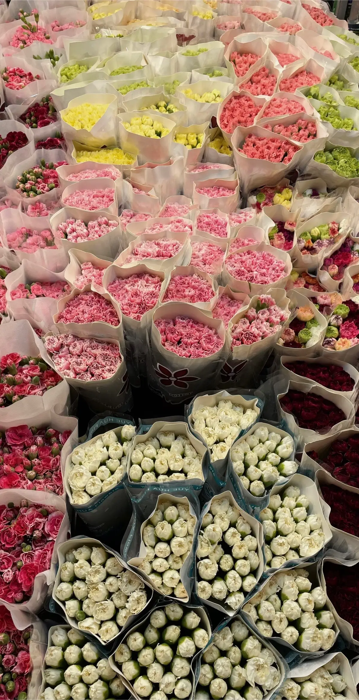 Chợ hoa sau cơn mưa🥺💐✨#chohoaquangba #flowers #hanoi #xh 