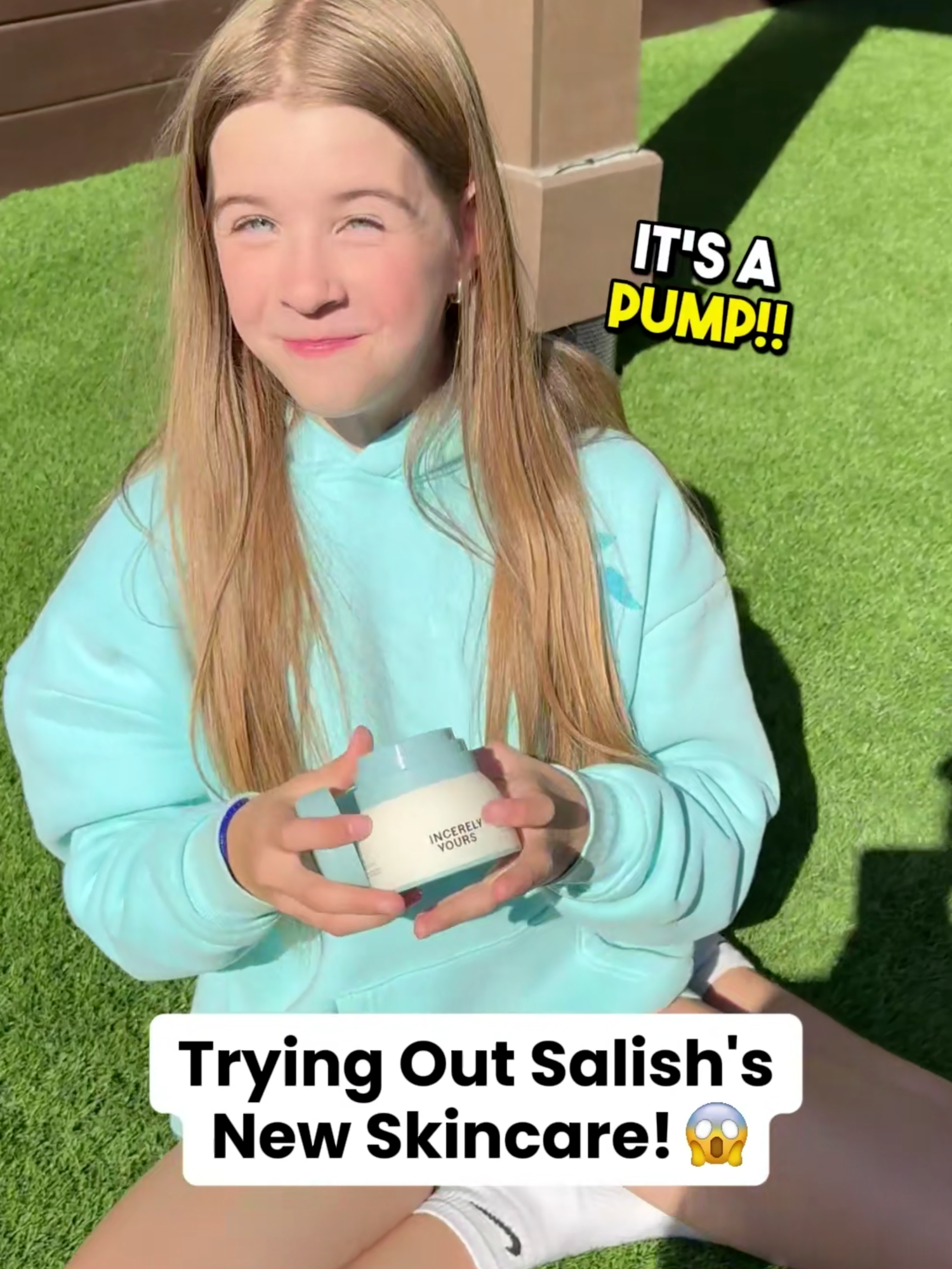 My New Favorite Face Moisturizer! I Love it 💖 PUMP it up!! Thank you ‪@salishmatter‬ this is my favourite face moisturizer!! 🧴❤️ #gvokids #salishmatter #skincare #fyp