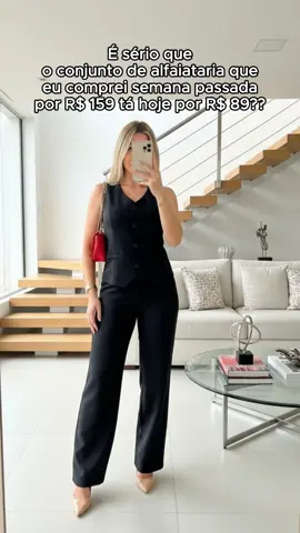 Conjunto Terninho com Colete e Calça #moda #fashion #modafeminina #fashiontiktok #tiktokshop 