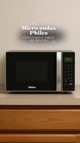 Micro-ondas 25L Philco Função Tira Odor 1100W PM27#microondas #microondas25L #microondasphilco #philco #funcaotiraodor 