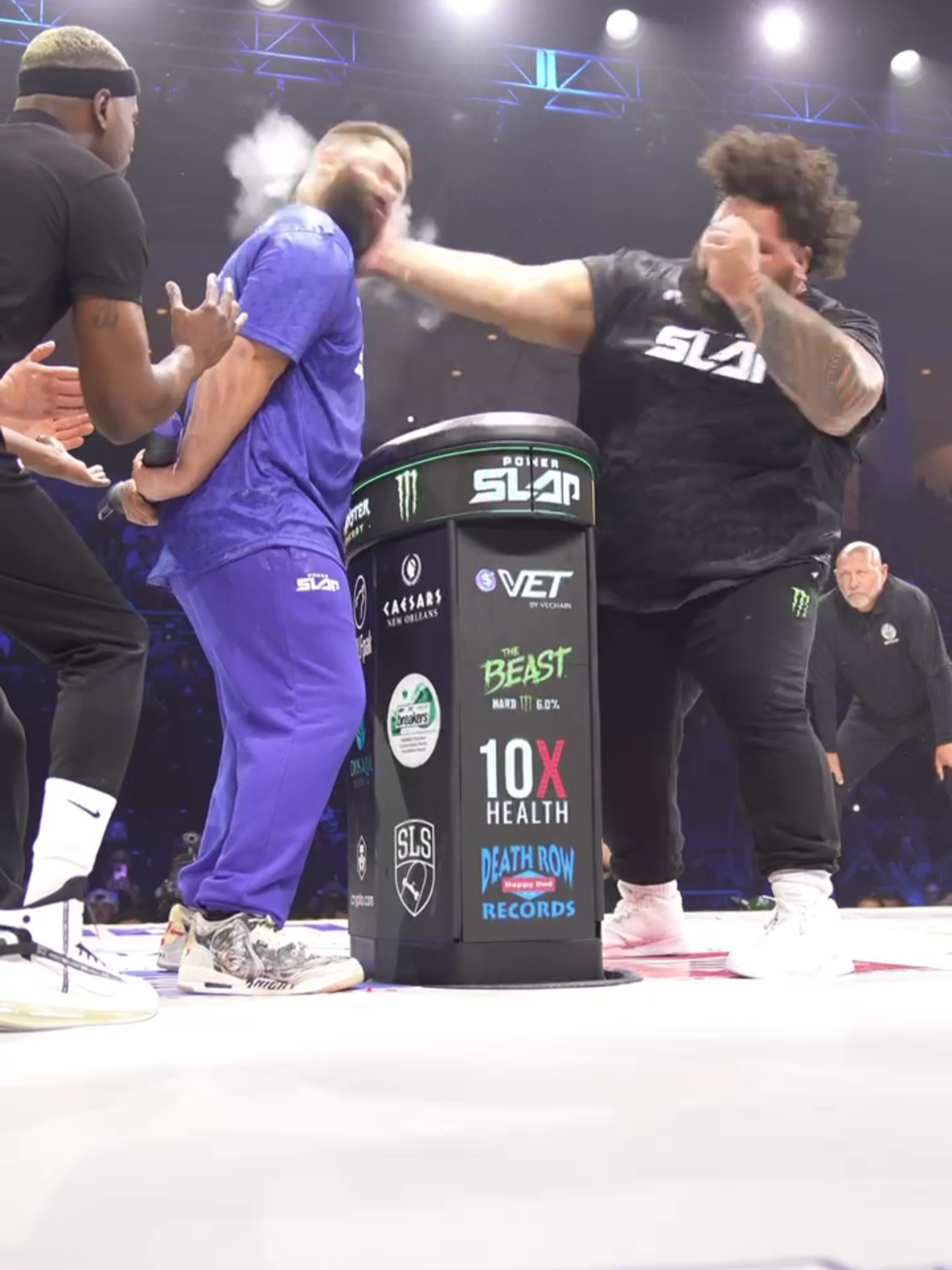 He was ready for another one 😂 @mr.makini.manu comes ready to keep his unbeaten streak alive Next FRIDAY at $VET #PowerSlap16 @inabudhabi | #InAbuDhabi