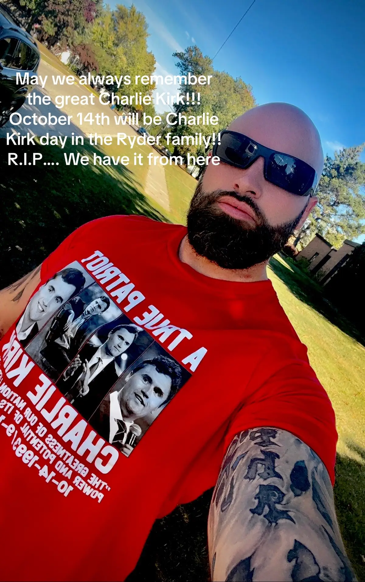 Forever missed!!! We stand for Charlie Kirk. #charliekirk #ryderfamily #foryou #foryoupage #charliekirkfamily 