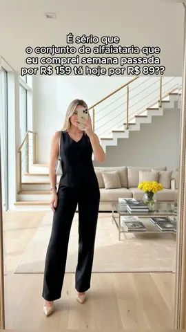 Conjunto Terninho com Colete e Calça #moda #fashion #modafeminina #fashiontiktok #tiktokshop 