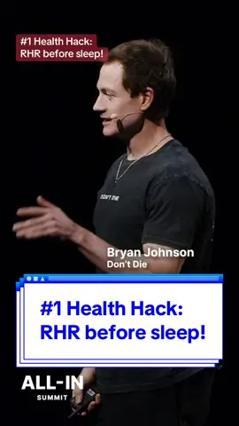 Bryan Johnson’s Best Health Hack Will Help You Sleep Better and Live Longer “The single best thing I've learned out of everything I've ever done is (lowering) your resting heart rate before sleep is the best thing you can do for your health. Hands down.” “Let's say it's 60 beats per minute. Your goal over the next month is to lower your heart rate by 10% or so. So if you're 60, be down at 54.” “Here's how you're going to do it.” 1) No food for 4 hours before bed 2) No screens for 1 hour before bed 3) Amber and red lights in your house, no blues 4) No caffeine after 12pm “The reason why your heart rate is so important is the lower your heart rate is, the better your sleep, the better your sleep, the better your willpower.” “Did you know, if you don't sleep your prefrontal cortex goes offline and you lose your willpower?” “So when you're trying to not eat the cookie, you're powerless. You can't do it. It's gone.” “I promise you, this is the single best thing you can do for your health.”