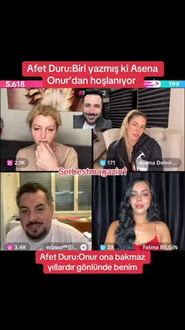 #asenademirbag #afetduru #onursermik #fatmabilgin #serbestmagazin 