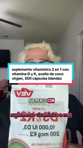 #suplemento vitamínico 2 en 1 con vitamina D y K, aceite de coco virgen, 300 cápsulas blandas.   #paratiiiiiiiiiiiiiiiiiiiiiiiiiiiiiiiiii🦋 #creciendoentiktok #tiktokviral #suplementos 