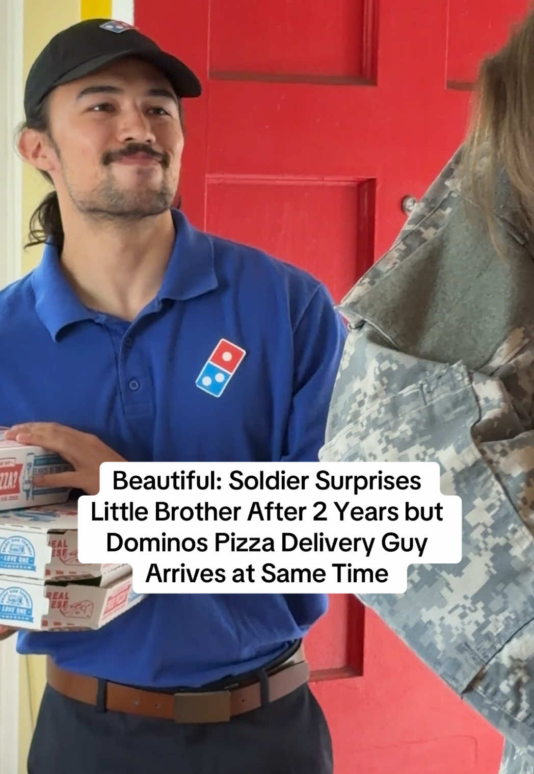 Welcome home #comedy #cringe #fyp #military #reunion #militaryhomecoming #dominos #pizza @Kenny Murphy @Garrett McKenna @Dale Juhnke @Matt Keibler @Jens Ericson 