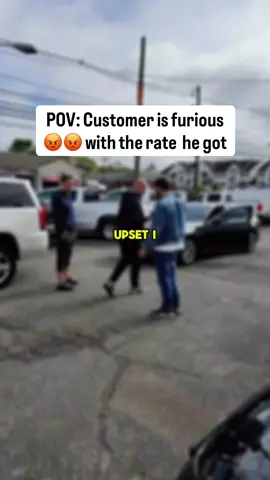 POV: Customer is furious with the rate he got He got approved but the rate came back high and he was upset like it was shocking news. Meanwhile he has a 500 credit score and the car has 142,000 miles. That is literally the definition of high risk. People want prime rates with subprime credit and high mileage cars. It just does not work like that. Honestly I think 15 percent is actually pretty good considering all that. #carsales #sales #cardealer #dealership #pov 